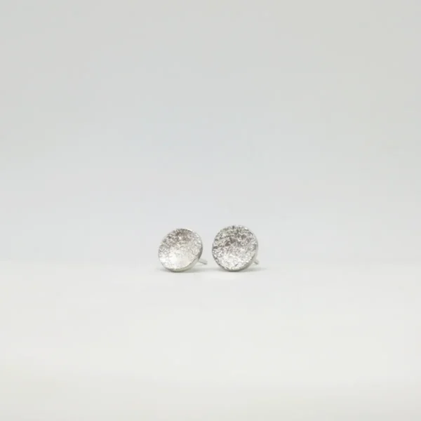 Pendiente plata textura